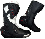 Mens Perforated Moto Wear Motorcycle Street Riding Boots/Shoes