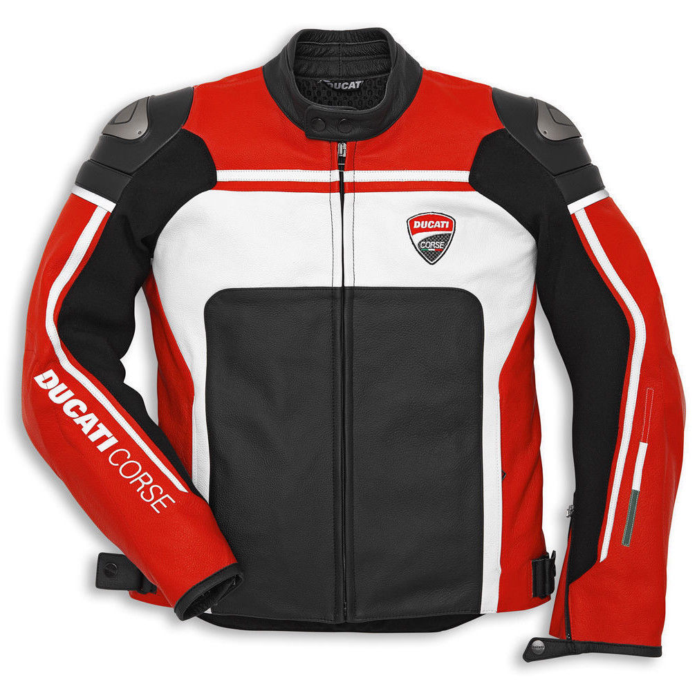 Akkumulering skibsbygning Empirisk Ducati Corse Motorcycle Leather racing Jacket | SPEEDYSTAR – speedystar