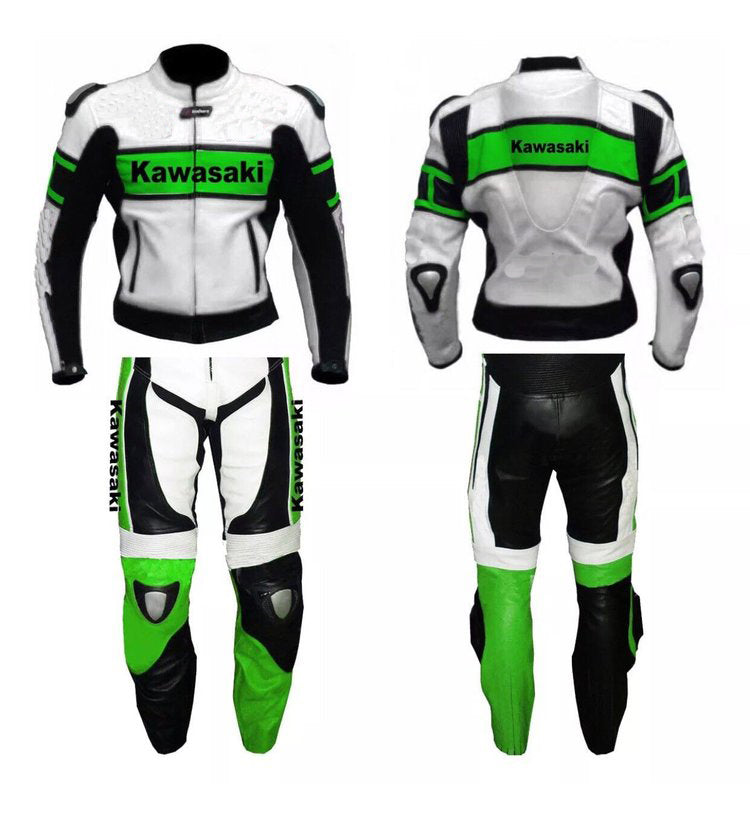 kawasaki motorcycle gear Kawasaki Motorcycle Leather Racing Green Custom Suit