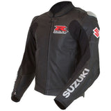 SUZUKI GSXR MOTORCYCLE LEATHER RACE JACKET