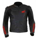 Honda Motorcycle Red Leather Jacket