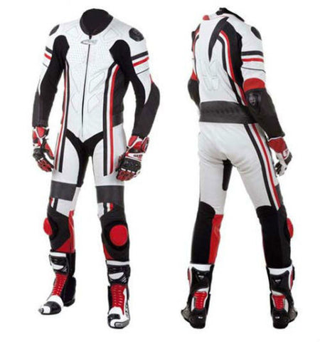 men motorcycle red and white suit by speedystar