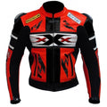R1 RED/BLACK MOTORCYCLE LEATHER RACING JACKET