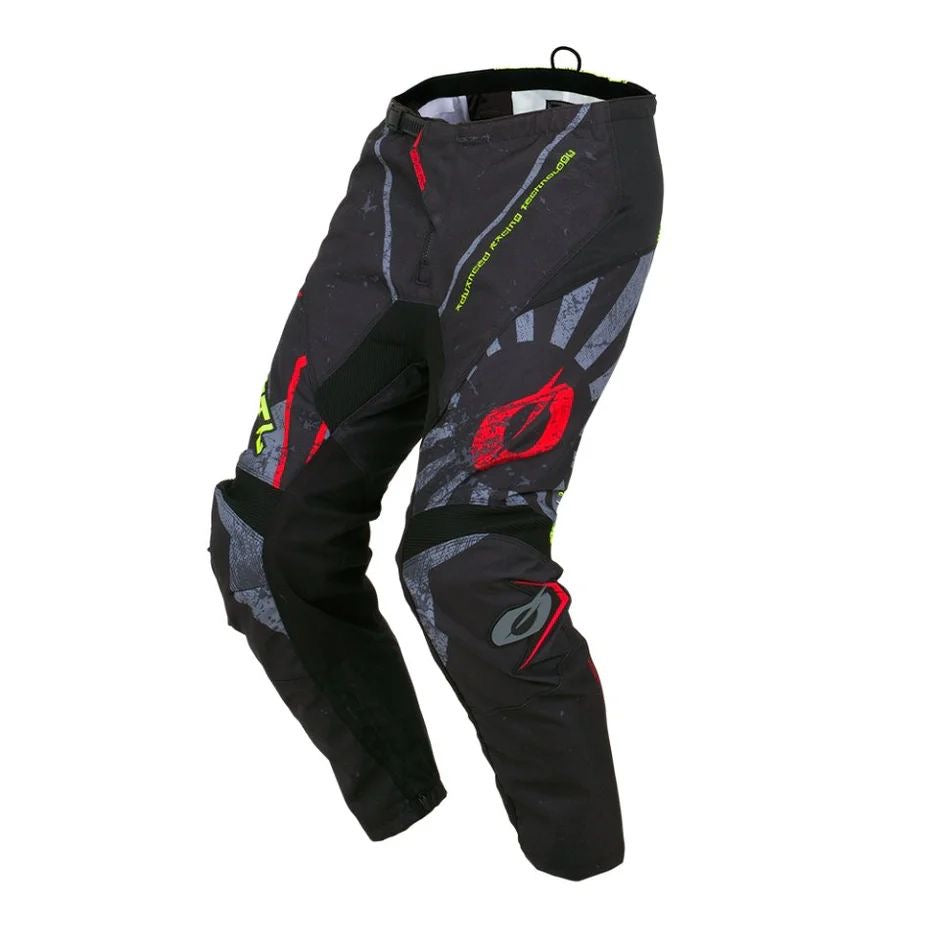 MENS MOTORCYCLE NEW BLACK/RED LEATHER CE ARMOR PANTS