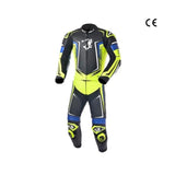 Bela Beast Men Motorcycle Racing 2 PC Black Leather Suit