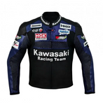 NEW MOTORCYCLE BLUE KA LEATHER RACING JACKET CE APPROVED PROTECTION