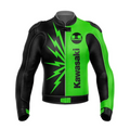 MOTORCYCLE BLACK KA MONSTER LEATHER RACING JACKET CE APPROVED PROTECTION
