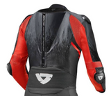 REVIT RED RIDING LEATHER RACING JACKET SIZE CUSTOM NO BACK HUMP
