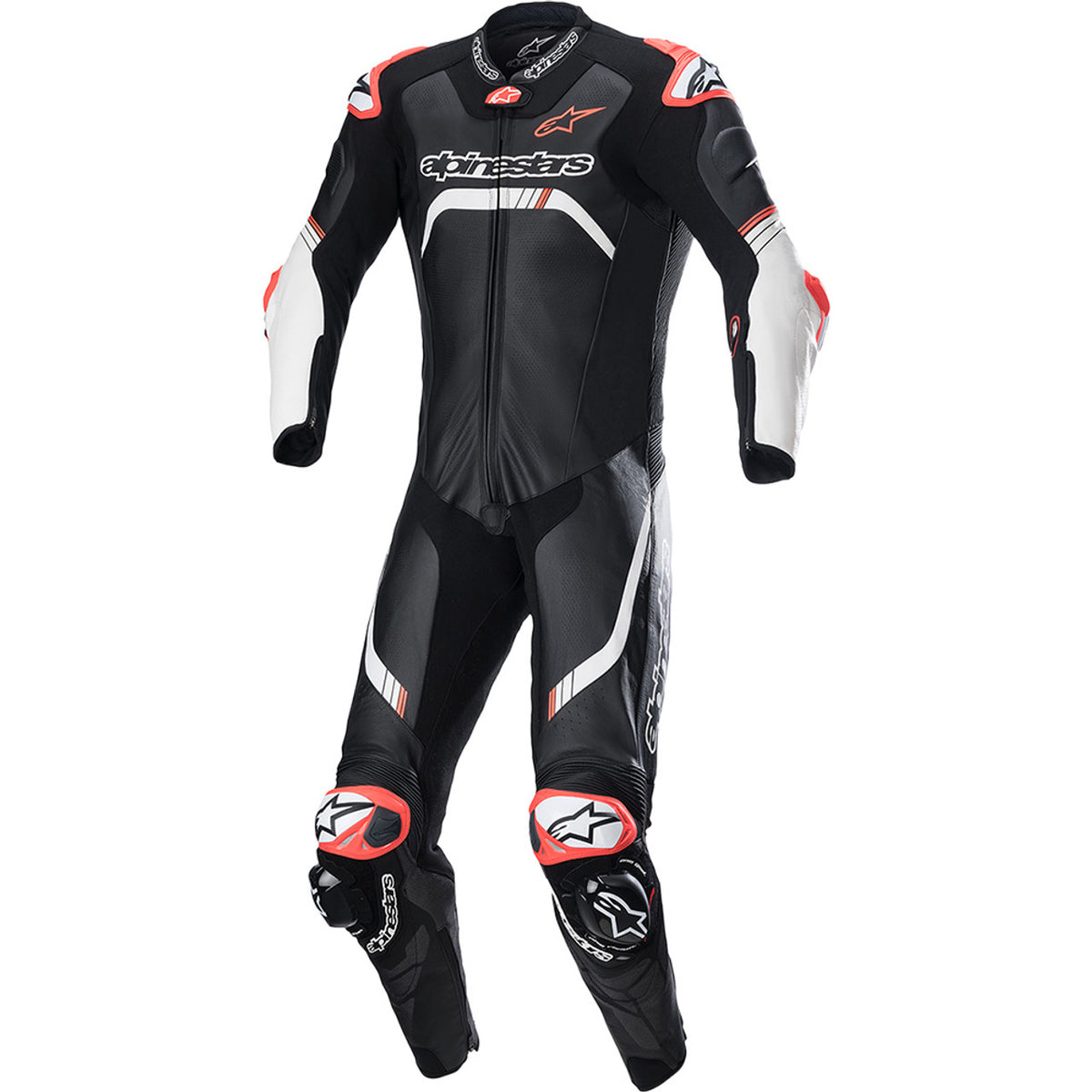 Alpinestars GP Tech V4 Motorcycle Black White Leather Racing Suit