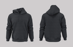Speedy New Dark Grey Hooded Sweatshirt with 2 Outside Pockets Custom Design