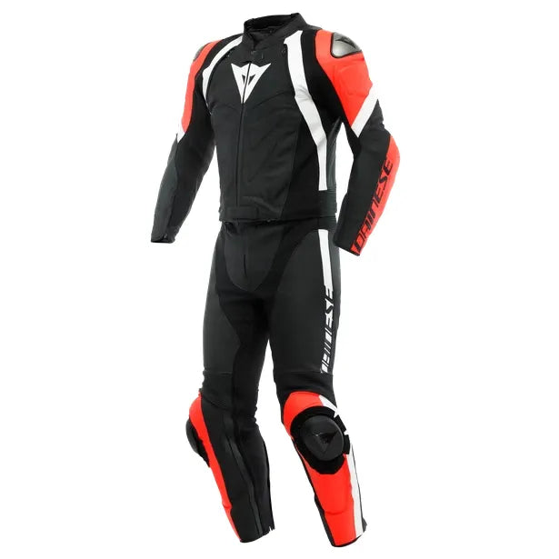 AVRO Men Motorcycle Racing 2 PC Black Leather Suit