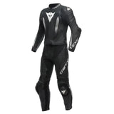 Laguna Seca Men Motorcycle Racing 2 PC Black Leather Suit