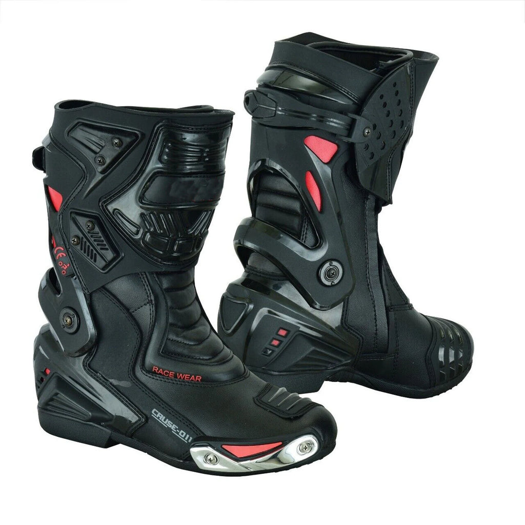 Moto Wear Mens Motorcycle Street Riding Boots/Shoes