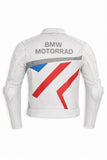BMW MOTORRAD MOTORCYCLE WHITE LEATHER RACING JACKET