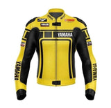 YAMAHA YELLOW MOTORCYCLE LEATHER RACING JACKET