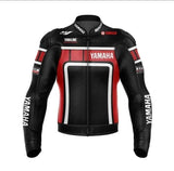 YAMAHA RED MOTORCYCLE LEATHER RACING JACKET