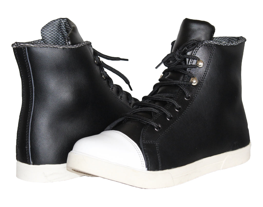 Motorcycle Casual Sneaker Riding Boots Shoes All Sizes