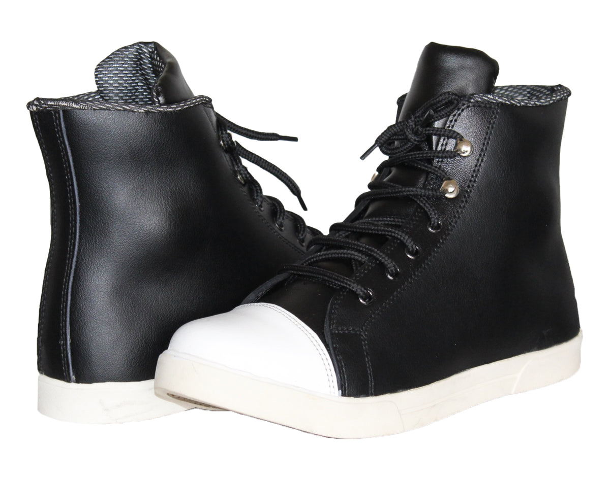 Motorcycle Casual Sneaker Riding Boots Shoes All Sizes