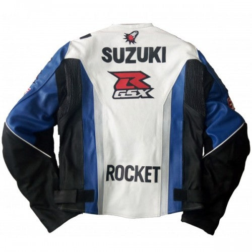 Suzuki Yoshimura Motorcycle Leather Racing Jacket | SPEEDYSTAR