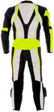 MEN MOTORCYCLE YELLOW LEATHER RACING SUIT CE APPROVED