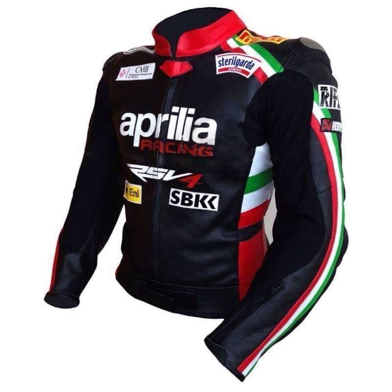 aprilia red motorcycle jacket