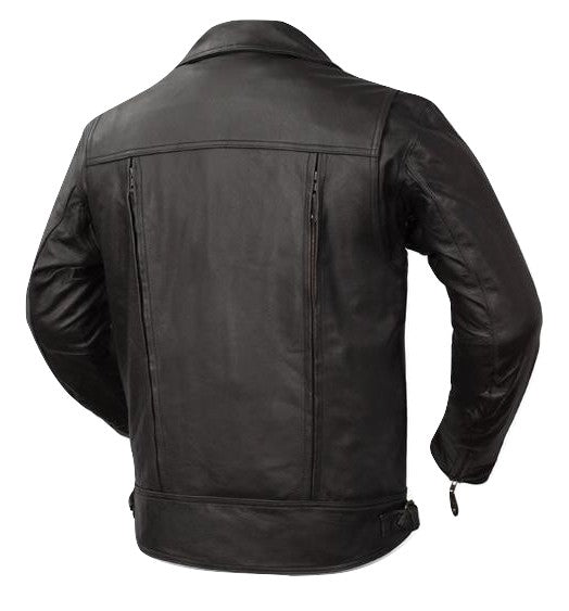 MOTORCYCLE CRUISING LEATHER RACING JACKET