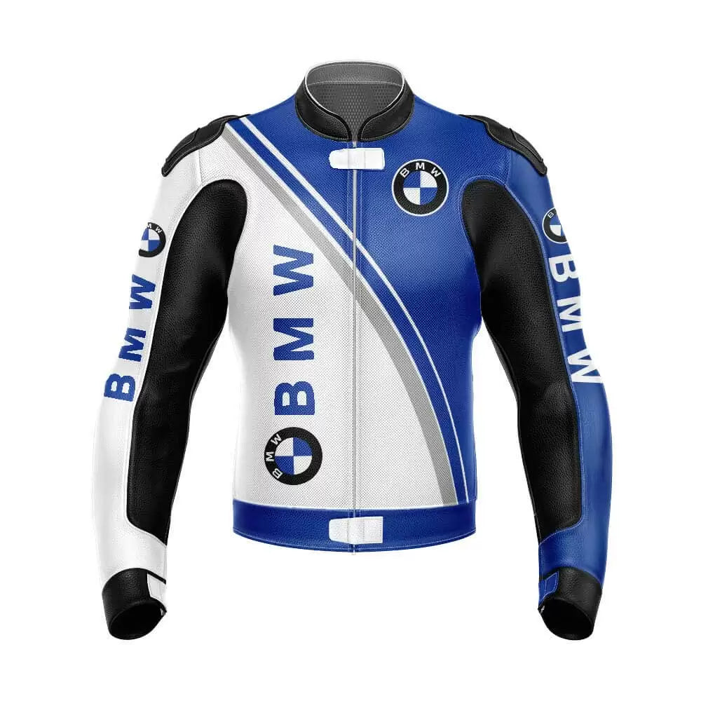 BMW BLUE LEATHER RACING JACKET