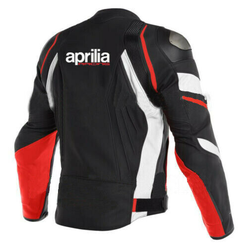 APRILIA MEN MOTORCYCLE LEATHER RACING JACKET