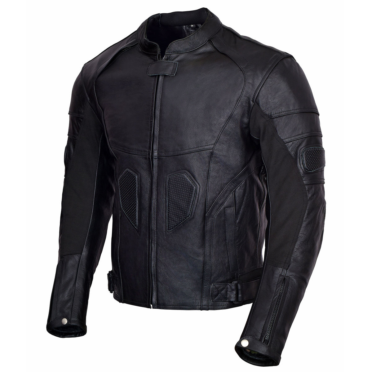 CLASSIC MEN MOTORCYCLE LEATHER RACING JACKET