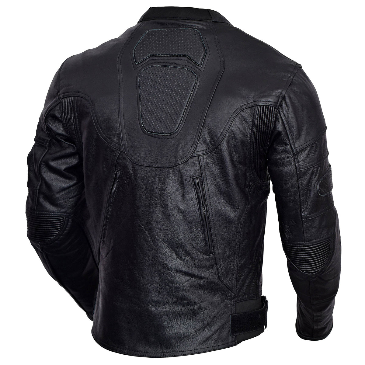 CLASSIC MEN MOTORCYCLE LEATHER RACING JACKET