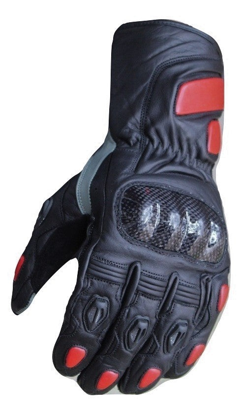 Motorcycle New Red Street Bikers Gloves | SPEEDYSTAR