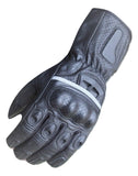 Motorcycle Black Scotchlite Touch Screen Campatible Gloves