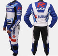 SUZUKI GSXR MEN MOTORCYCLE 2 PC LEATHER RACING  SUIT