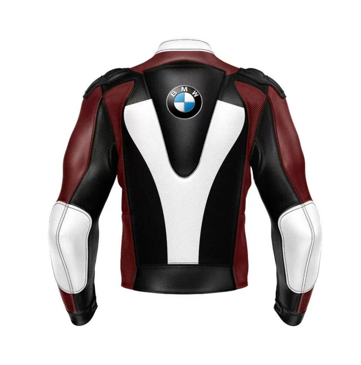 BMW BLACK MEN MOTORCYCLE LEATHER RACING JACKET