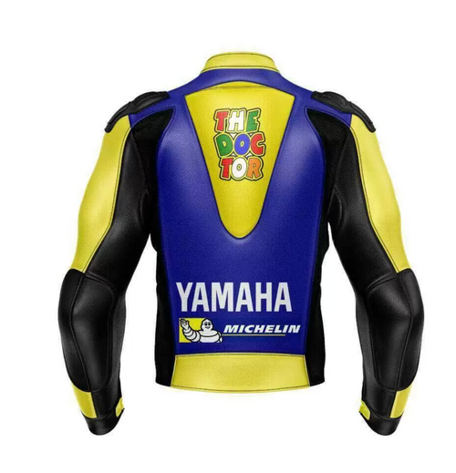 46 MEN MOTORCYCLE LEATHER RACING JACKET