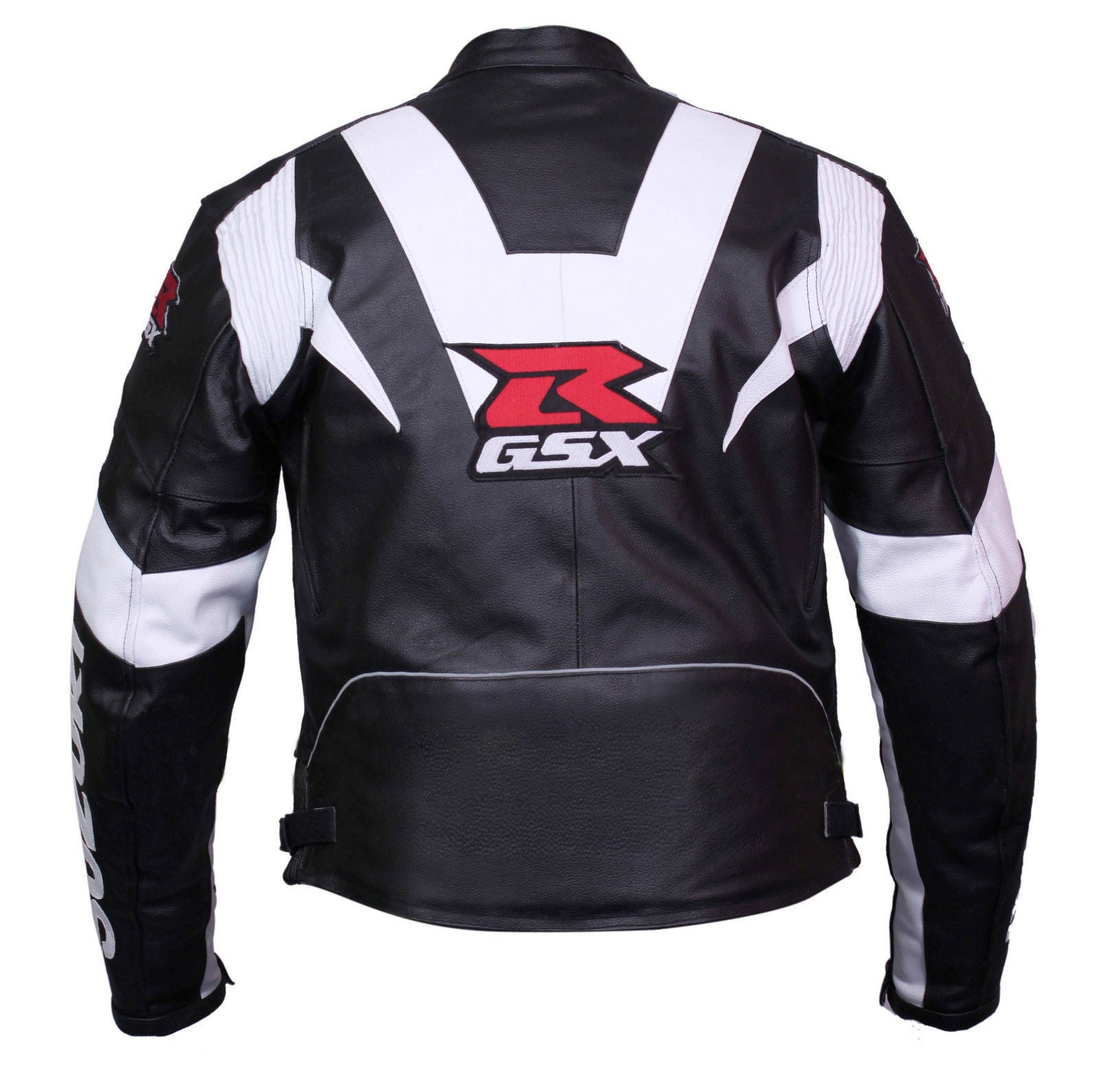 Suzuki Motorcycle Black Leather racing Jacket | SPEEDYSTAR
