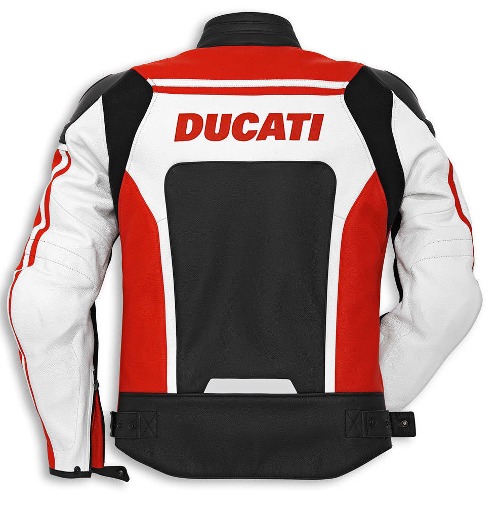 Ducati Corse Motorcycle Leather racing Jacket | SPEEDYSTAR