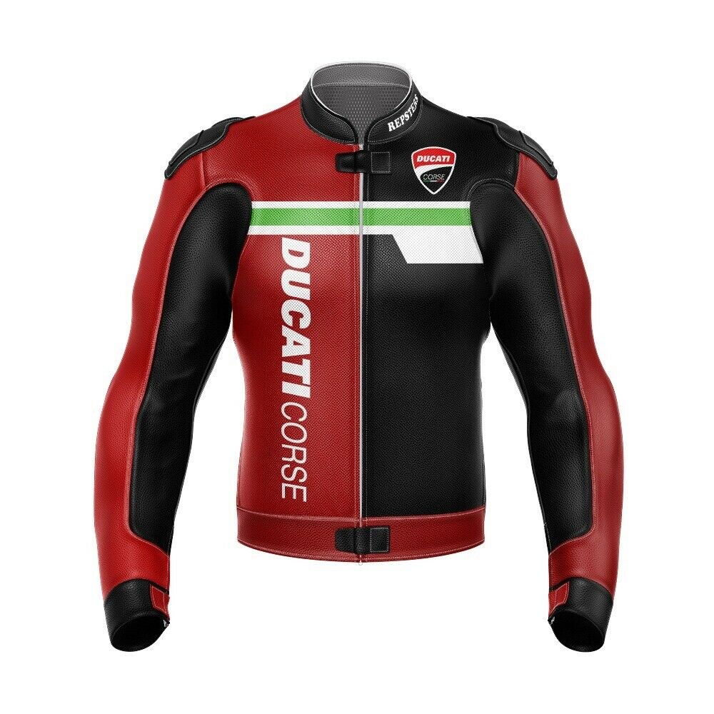 Ducati Corse Motorcycle Leather racing Jacket | SPEEDYSTAR Ducati Corse Motorcycle Leather racing Jacket | SPEEDYSTAR