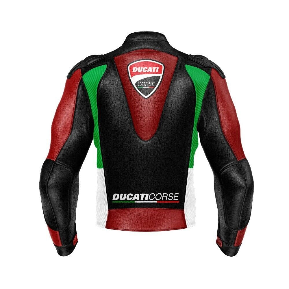 DUCATI CORSE MOTORCYCLE LEATHER RACING JACKET