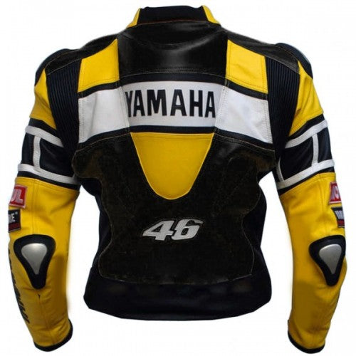 R6 YELLOW MOTORCYCLE LEATHER RACING JACKET