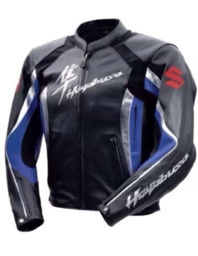 Suzuki Hayabusa Blue Motorcycle Jacket