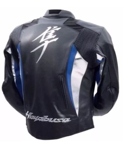 Suzuki Hayabusa Blue Motorcycle Jacket