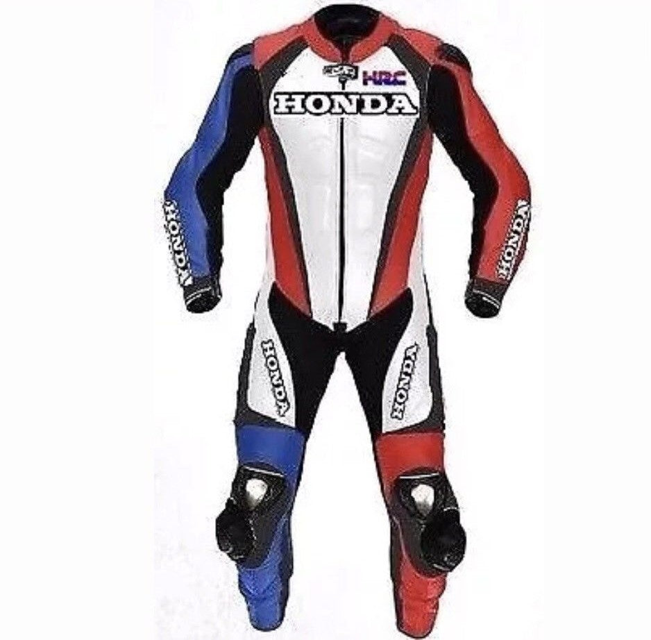 Honda 1 PC Leather Honda Motorcycle Leather Racing Suit