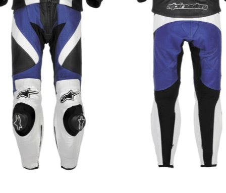 NEW MOTORCYCLE BLUE/BLACK CE ARMOR PANTS