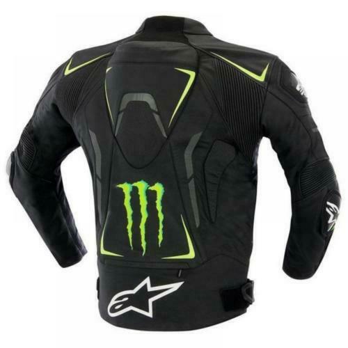 MONSTER ENERGY MOTORCYCLE LEATHER RACING JACKET