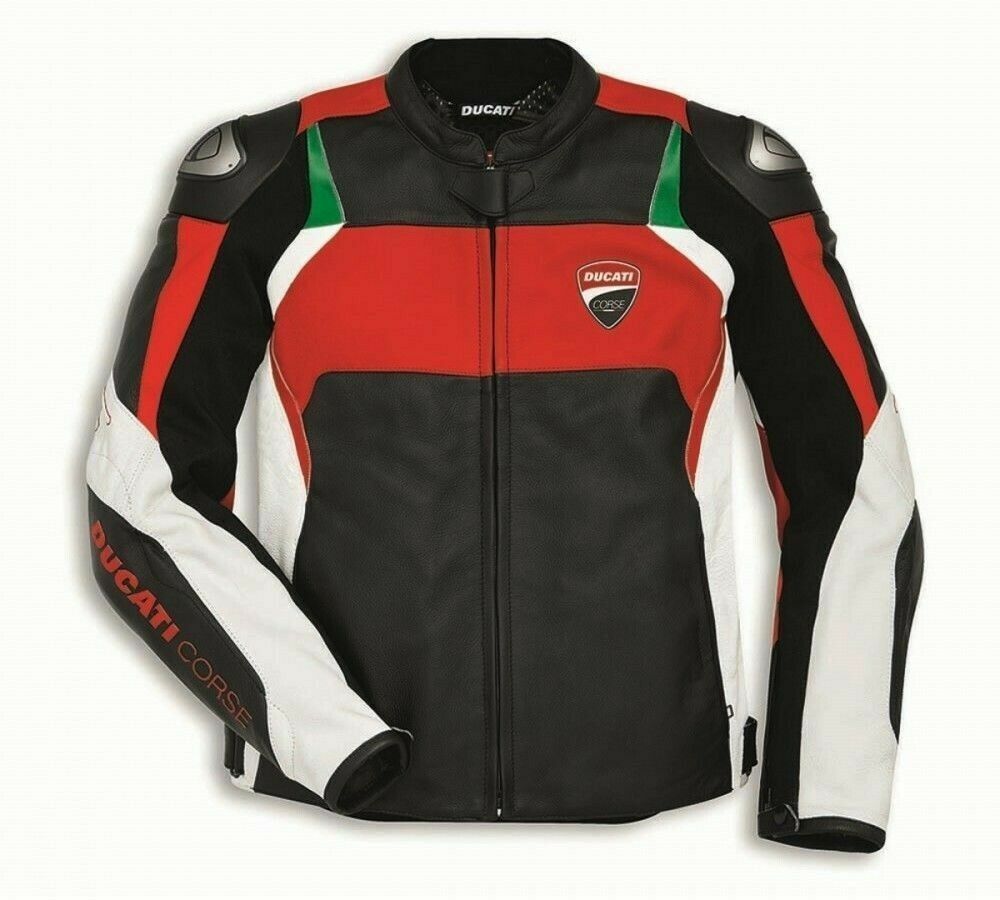 DUCATI MOTORCYCLE LEATHER RACING JACKET