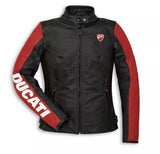 DUCATI CORSE RED MOTORCYCLE LEATHER RACING JACKET