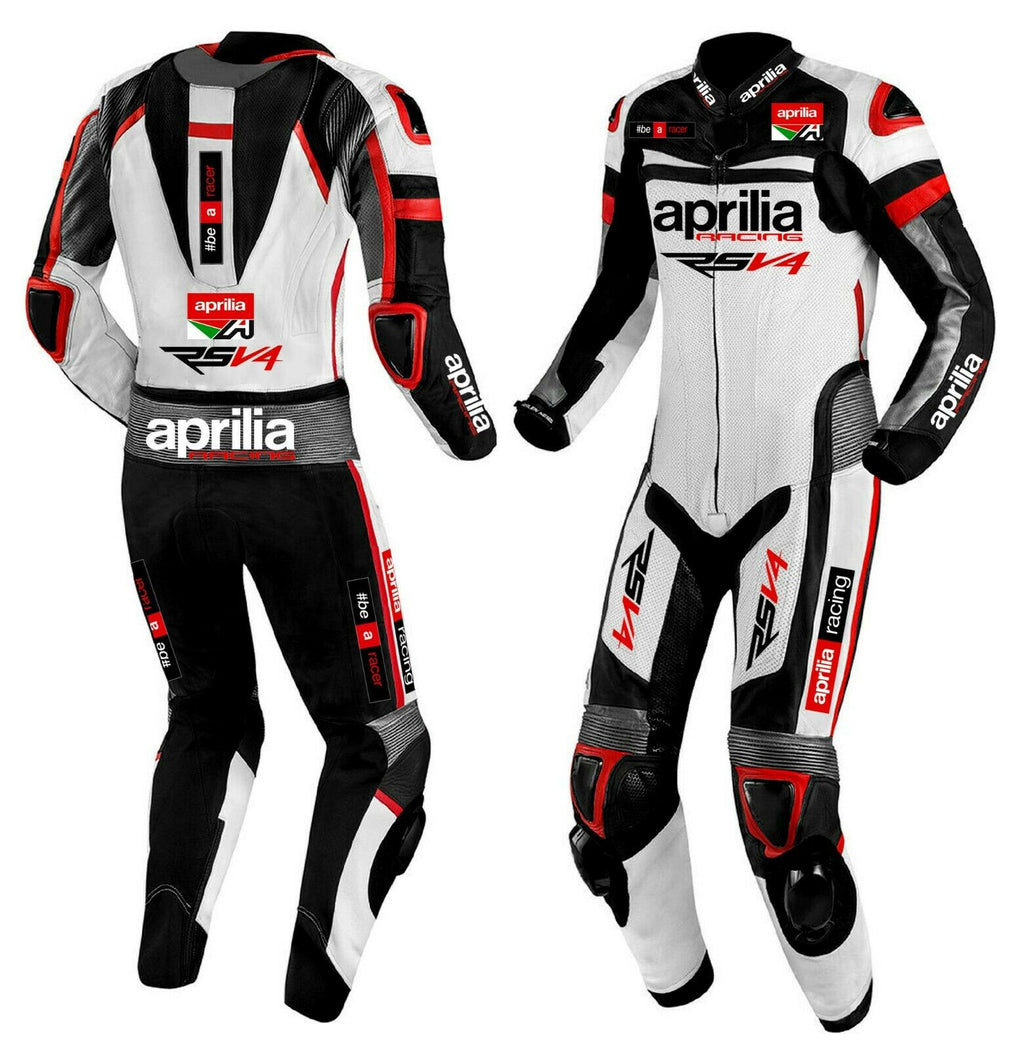APRILIA MEN MOTORCYCLE LEATHER RACING SUIT