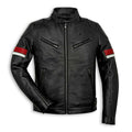 DUCATI  MOTORCYCLE BLACK LEATHER RACING JACKET