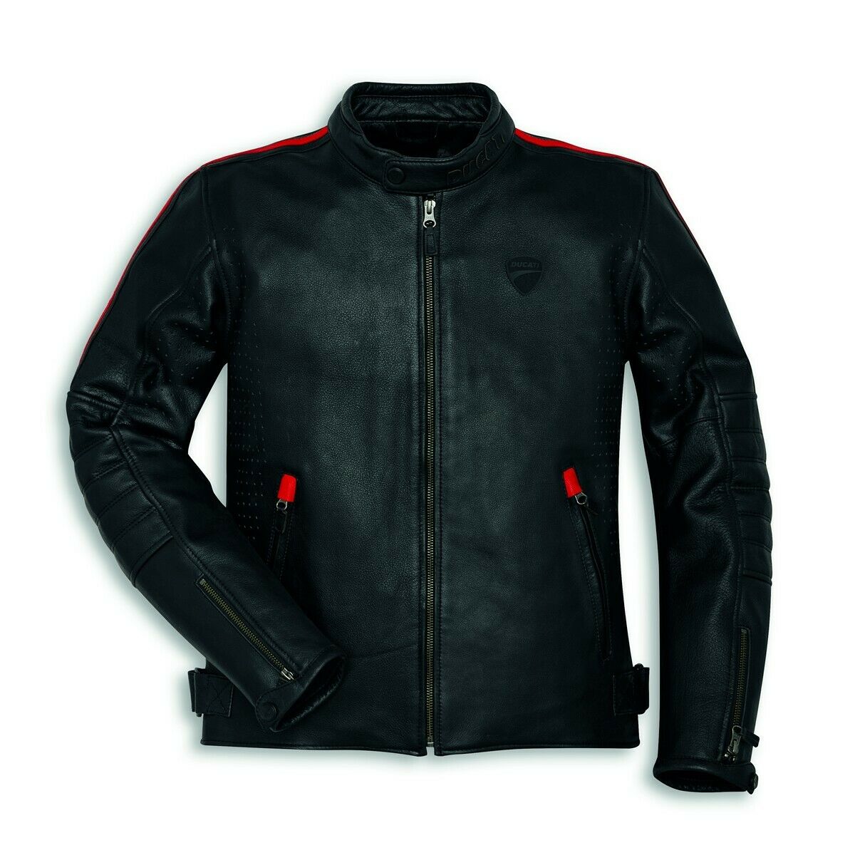 DUCATI MOTORCYCLE DARK KNIGHT LEATHER RACING JACKET